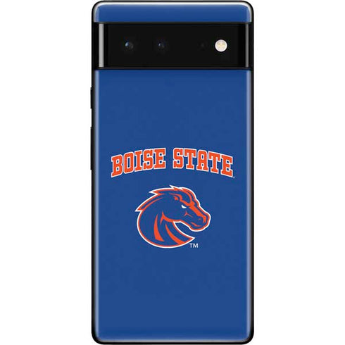 Boise State University Collegiate Text Google Pixel 6 Skin
